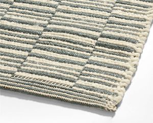 Stepped Flatweave Wool & Jute Rug