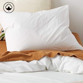 Pampas Ivory Washed Organic Cotton Duvet Cover