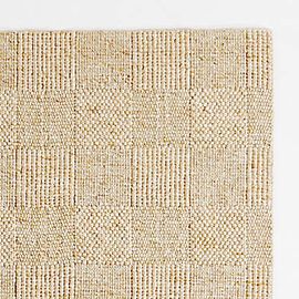 Chunky Squares Beige Rug