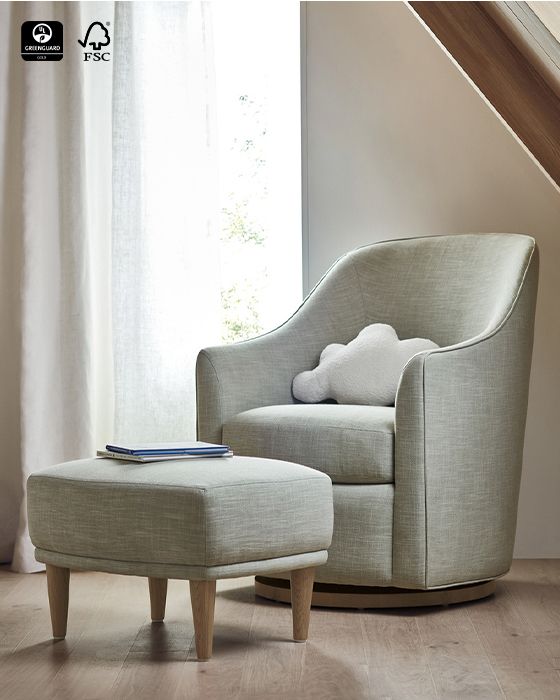 Lyric Curved Nursery Glider Chair