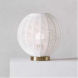 Round Ivory Table Lamp