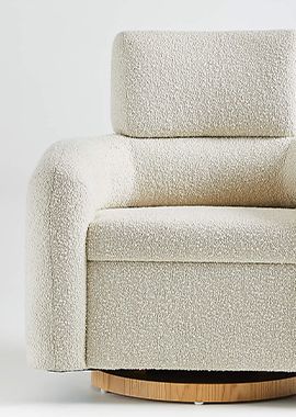 Snoozer Bouclé Swivel Glider