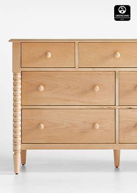 Jenny Lind Maple Wood Wide Dresser