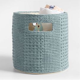 Nella Waffle Weave Shelf Bin