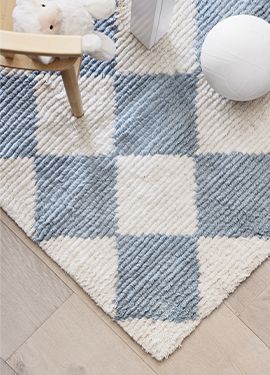 Wool Checkerboard Rug