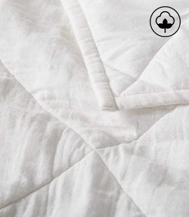 Supersoft Pampas Ivory Gauze Cotton Quilt