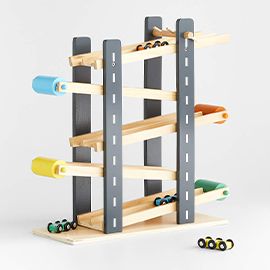 Wonder and Wise Wooden Car Track for Kids