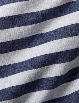 Comfy Tee Navy Blue Stripe Organic Cotton Jersey Kids Twin Duvet Cover