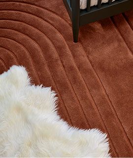 Roone Hand-Tufted Wool Terracotta Rug