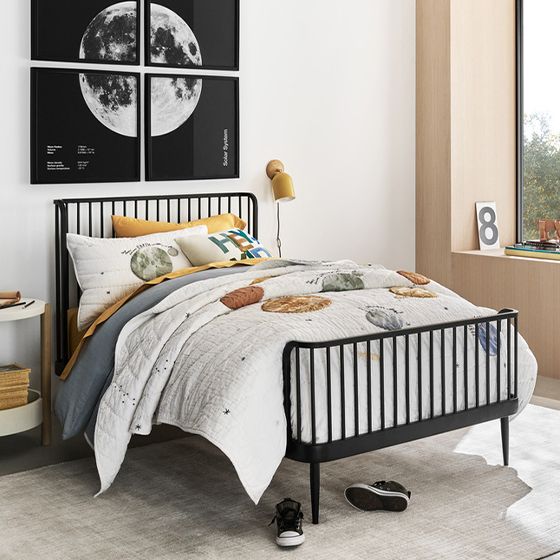 Wembley Kids Twin Black Metal Bed