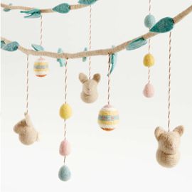 Spring Bunny Felt Garland