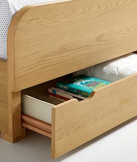 malcolm wood kids storage bed with shelves