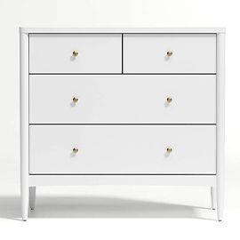 Hampshire White 4-Drawer Dresser