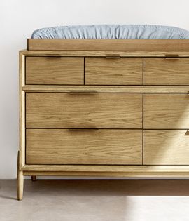 Bodie Wide Dresser with Changing Table Topper