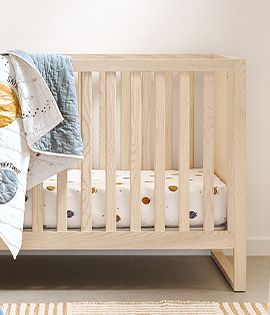 Gemini Light Ash Wood Crib