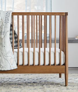 Hampshire Natural Brown Wood Crib