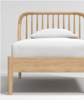 Bodie Spindle Oak Wood Twin Bed