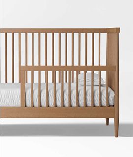 Hampshire Natural Brown Wood Baby Crib