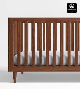 Tatum Walnut Wood Crib