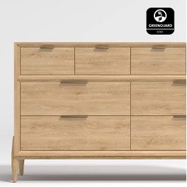 Bodie Wood Wide 8-Drawer Dresser