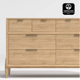 Bodie Wood Wide 8-Drawer Dresser