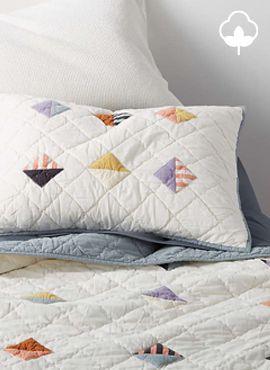 Geo Diamond Kids Organic Cotton Quilt