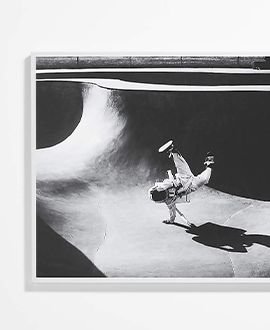 Skateboarder Large Framed Wall Art Print