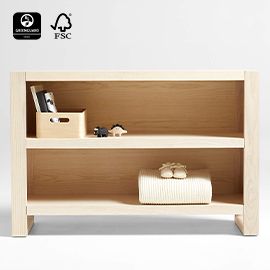 Gemini Light Ash Wood Bookcase