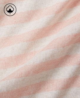 Comfy Tee Pink Stripe Organic Cotton Jersey Duvet Cover