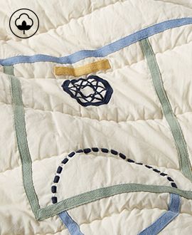 Modern Basketball Organic Cotton Quilt