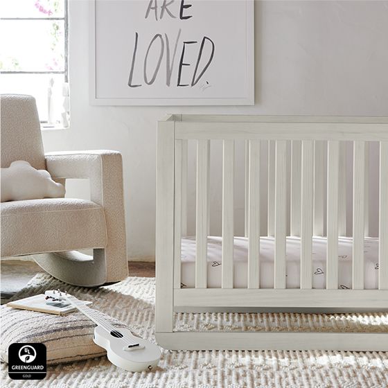 Montauk White Wood Crib by Leanne Ford