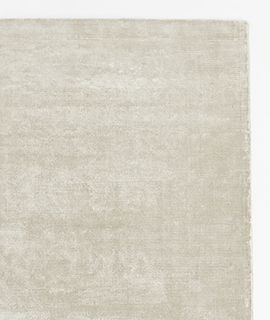 Viscose Double Striped Ivory Rug