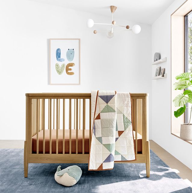 bodie natural oak crib