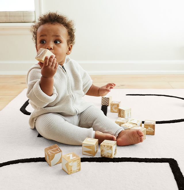 etched wooden baby blocks