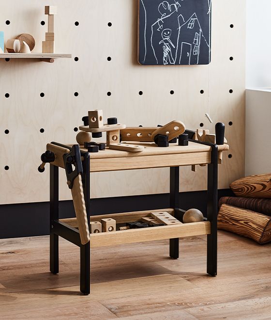 wooden toy workbench