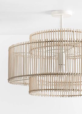 Birdcage Rattan Ceiling Light
