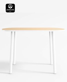 Rue Adjustable White Wood Play Table with 30" Legs