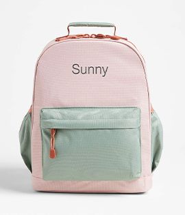 Colorblock Pink & Mint Kids Backpack