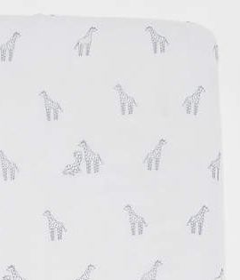 Giraffe Organic Cotton Baby Crib Fitted Sheet