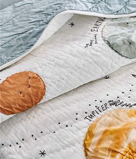 Outer Space Organic Cotton Kids Quilt