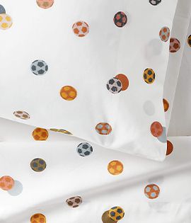 Modern Soccer Organic Cotton Kids Sheet Set