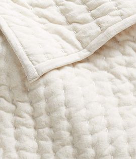 Natural Organic Heathered Jersey Baby Crib Quilt