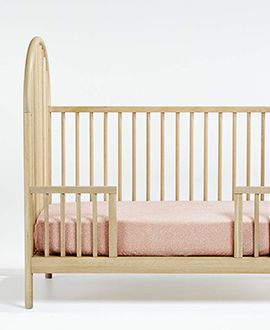 Canyon Spindle Wood Baby Crib by Leanne Ford