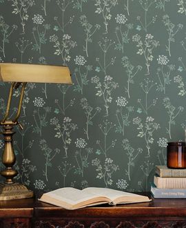 Lace Evergreen Peel and Stick Wallpaper