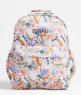 Leopard Floral Kids Backpack