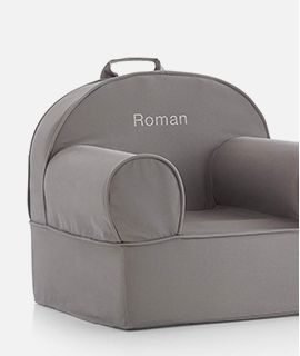 Large Grey Kids Lounge Nod Chair