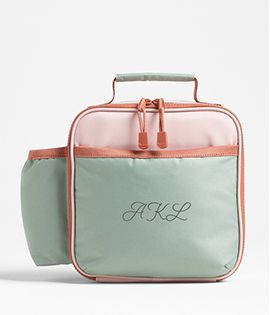 Colorblock Pink and Mint Green Kids Lunch Box