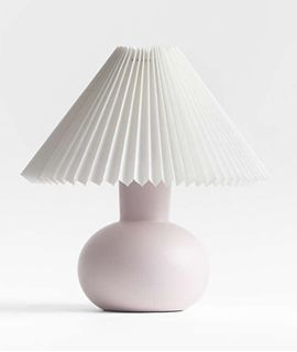 Flo Fluted Violet Ceramic Kids Table Lamp