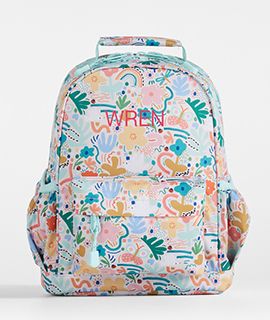 Flower Garden Kids Backpack with Side Pockets