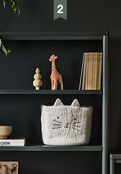 Cat Felt Shelf Storage Bin